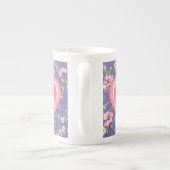 Farbige Frühlingsmuster Blume Wasserfarbmuster Mon Porzellantasse (Rückseite)