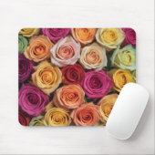 Farbige FrühlingsRose Mousepad (Mit Mouse)