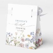 Farbige Frühlingssonne Wildblume Wiese Brautparty Geschenkschachtel (Rückseite)