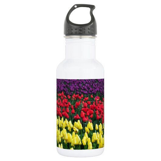 Farbige Frühlingstüppchen Trinkflasche (Vorderseite)