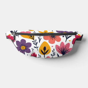 Farbige Frühlingswiesen-Blumenwiese Botanisch Bauchtasche