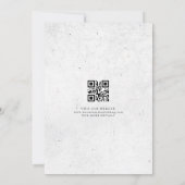 Farbige Frühlingswiesen-Garten-QR-Code Save The Date (Rückseite)