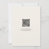 Farbige Frühlingswiesen-Garten-QR-Code Save The Date (Rückseite)