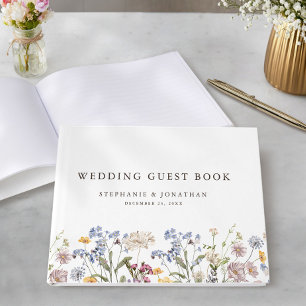Farbige Frühlingswiesen-Gartenhochzeit  Gästebuch