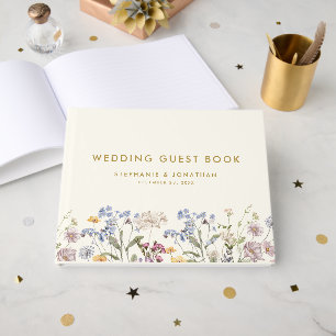 Farbige Frühlingswiesen-Hochzeit mit Wildblumen Go Gästebuch