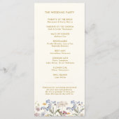 Farbige Frühlingswiesen-Hochzeit mit Wildblumen Go Programm (Rückseite)