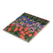 Farbige Frühlingtulips Fliese (Seite)