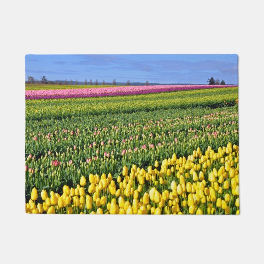 Farbige Frühlingtulips Fußmatte (Vorderseite)
