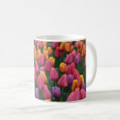 Farbige Frühlingtulips Kaffeetasse (VorderseiteRechts)