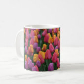 Farbige Frühlingtulips Kaffeetasse (Vorderseite Links)