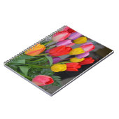 Farbige Frühlingtulips Notizblock (Linke Seite)