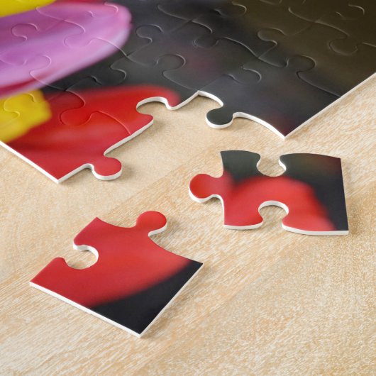 Farbige Frühlingtulips Puzzle (Seite)