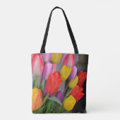 Farbige Frühlingtulips Tasche (Rückseite)