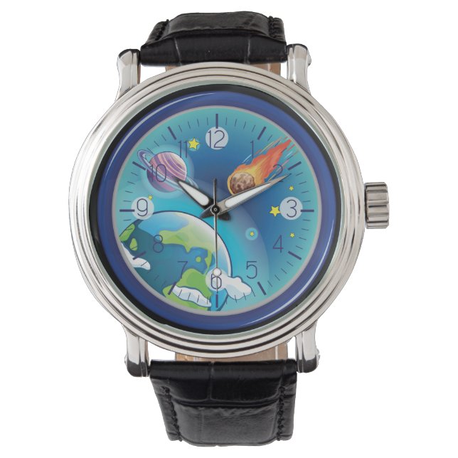 Farbige Galaxie Armbanduhr (Vorderseite)