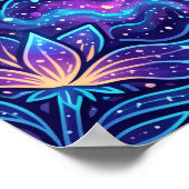 Farbige Galaxie-Fantasy-Plakat Poster (Ecke)