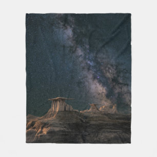 Farbige Galaxie Fleecedecke