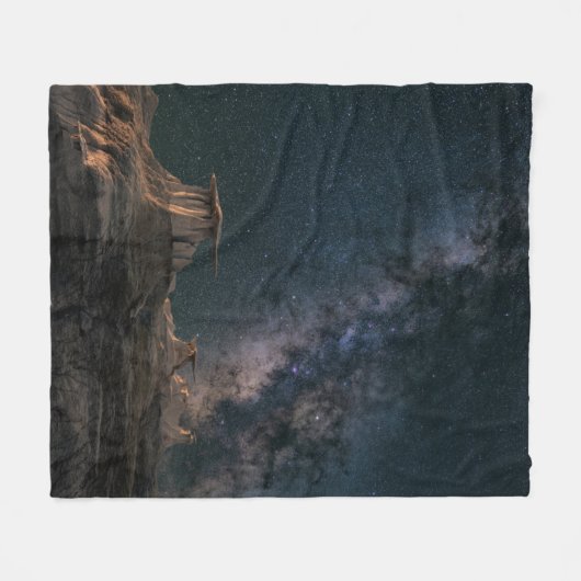 Farbige Galaxie Fleecedecke (Vorderseite (Horizontal))