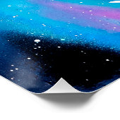 Farbige Galaxie Poster (Ecke)