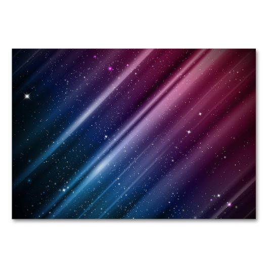 Farbige Galaxie Tischnummer (Vorderseite)