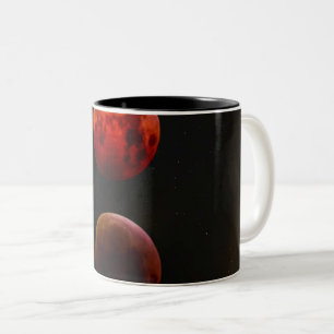 Farbige Galaxie Zweifarbige Tasse