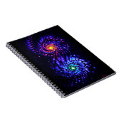 Farbige Galaxien Notizblock (Rechte Seite)