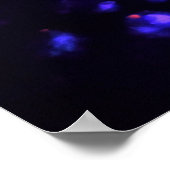 Farbige Galaxien Poster (Ecke)