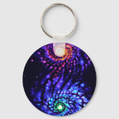 Farbige Galaxien Schlüsselanhänger (Vorderseite)