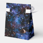 Farbige Galaxien, Sterne und Planeten Geschenkschachtel (Rückseite)