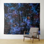 Farbige Galaxien, Sterne und Planeten in der Nacht Wandteppich (Beispiel (Horizontal))