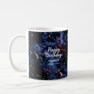 Farbige Galaxien, Sterne und Planeten Kaffeetasse