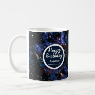 Farbige Galaxien, Sterne und Planeten Kaffeetasse
