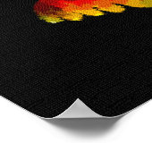 Farbige Ganesha Leinwand Ölgemälde Poster (Ecke)