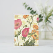 Farbige Gänseblümchen Postkarte (Stehend Vorderseite)