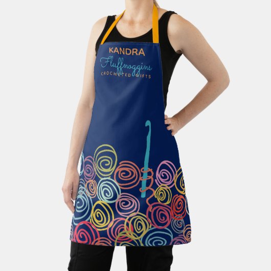 Farbige Garn-Häkelhaken-Handaufführung Schürze (InSitu)