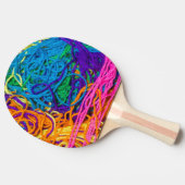 Farbige Garne Crochet Knitting Fotografie Tischtennis Schläger (Seitenansicht)