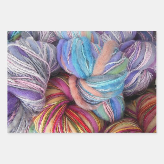 Farbige Garnelen zum Kneten, Crochet Geschenkpapier Set (Vorderseite 2)