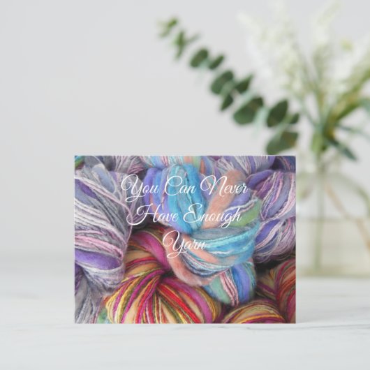 Farbige Garnelen zum Kneten, Crochet Postkarte (Stehend Vorderseite)