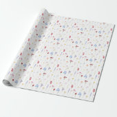 Farbige Garten-Wildblumenmuster Geschenkpapier (Ungerollt)