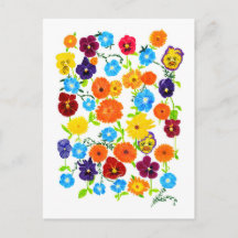 Farbige Gartenblumen
