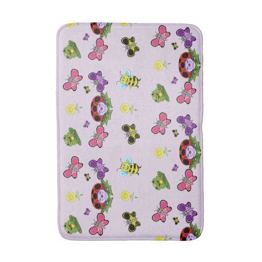 Farbige Gartenmittelmatte Badematte (Vorderseite Vertikal)