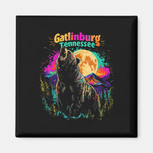 Farbige Gatlinburg Tennessee Berge Bär Wandern Magnet