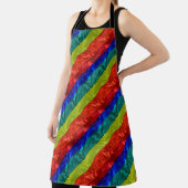 Farbige Gay LGBT Rainbow Flag Design Schürze (InSitu)