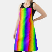 Farbige Gay LGBT Rainbow Flag Designstreifen Schürze (InSitu)