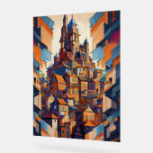 Farbige Gebäude Acrylschild (Winkel)