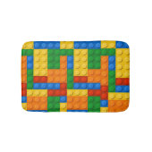 Farbige Gebäude-Blöcke Badematte (Vorderseite)