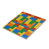 Farbige Gebäude-Blöcke Fliese (Seite)