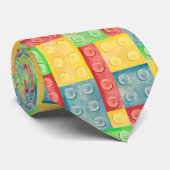 Farbige Gebäude-Blöcke Krawatte (Gerollt)