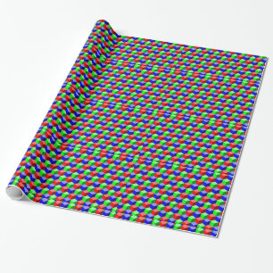 Farbige Gebäude Blöcke Thunder_Cove 3-D Geschenkpapier