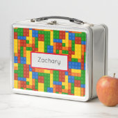 Farbige Gebäude Bricks Kinder Metall Brotdose (Beispiel)