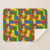 Farbige Gebäude Bricks Kinder Sherpadecke (Vorderseite (Horizontal))